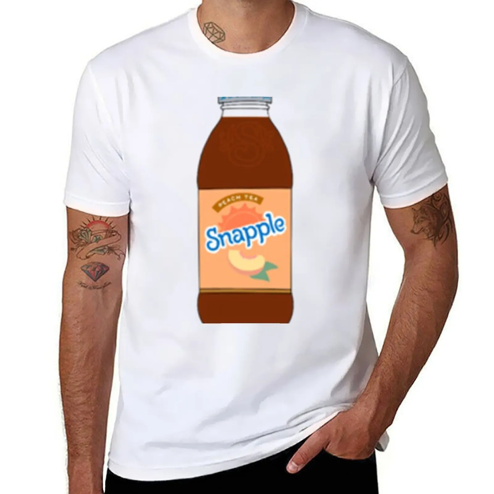 Camiseta Peach Tea Snapple, camiseta gráfica para hombre, camiseta esencial