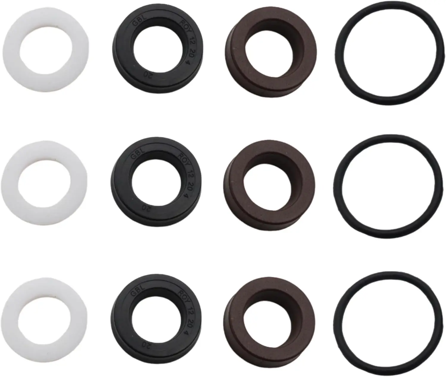 

12 шт. комплект уплотнений насоса низкого высокого давления для насосов омывателя AAA 530001-530030 90036 90037