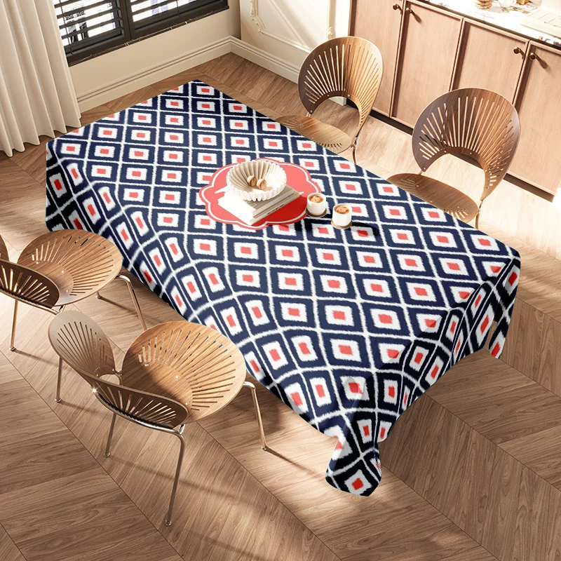 Tablecloth Vintage Floral Dining Table Cover Washable Rectangle Table Tops Protector Home Decor Party Table Runner