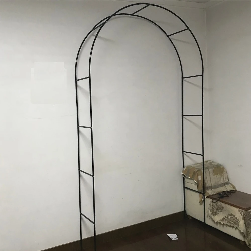 Imagem -03 - Diy Estrada Chumbo Arco Quadro para o Casamento Evento de Negócios Pano de Fundo Ferro Ofício Vegetal Uva Flor Escalada Treliça 240cm 200cm 185cm