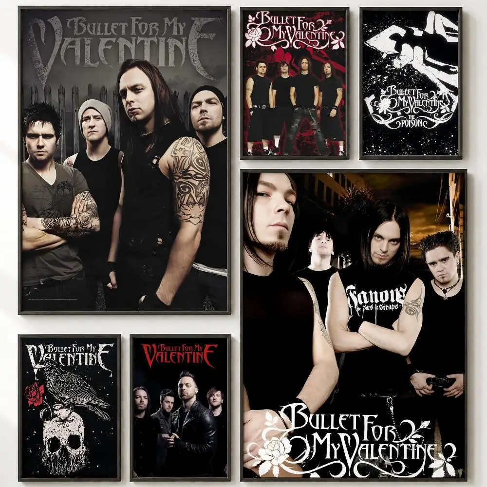 Bullet for My Valentine Poster HD poster wall art self-stick no-residue for home cafe office great gift