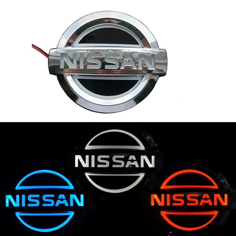 5D Led Car Rear Emblem Badge Sticker Light for Nissan Qashqai Teana X-Trail Juke Sentra Sylphy Almera Versa Logo Accessories