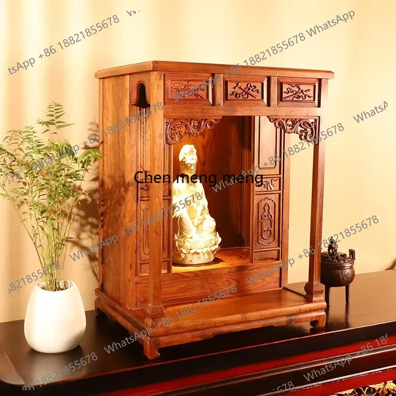 z183 solid wood buddhist niche cabinet can be hung on the wall for home incense case god slot buddhist temple offering table