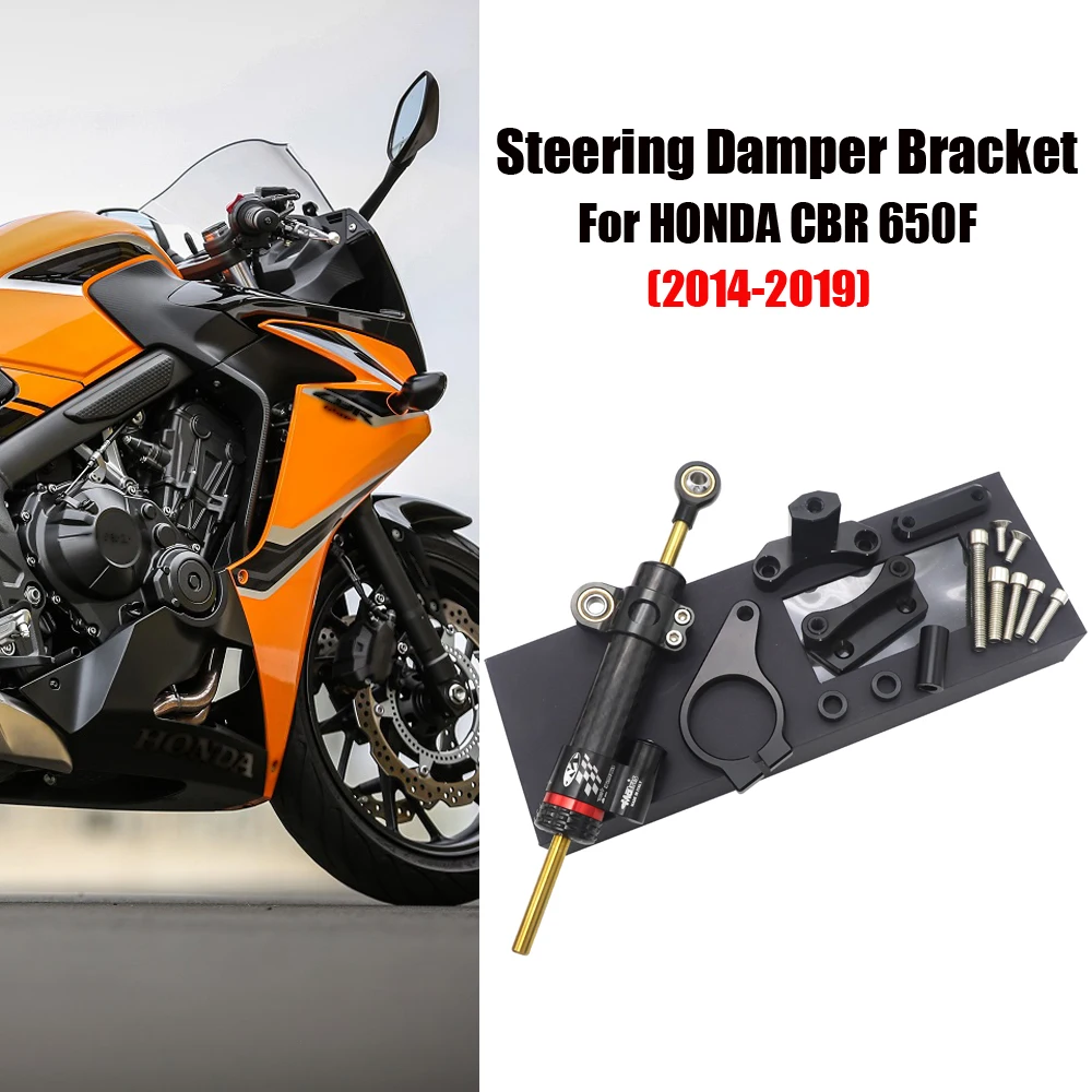 

Steering Damper Stabilizer For HONDA CBR 650F CBR650F 2014 - 2019 2018 Motorcycle Accessories Adjustable Linear with Bracket