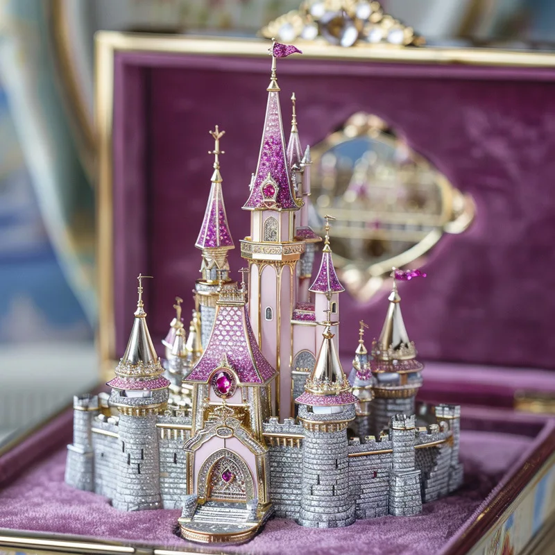 Haute couture series ancient castle home ornament collection high-end jewelry accessories brooch