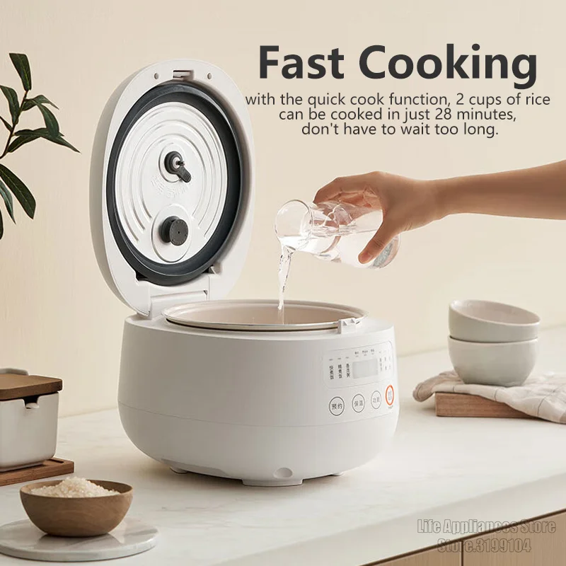 Joyoung New Rice Cooker 3L Fast Cooking Multifunction Electric Cooker For Home Kitchen 2-6 Person F-30FZ319 Ceramic Glazed Liner