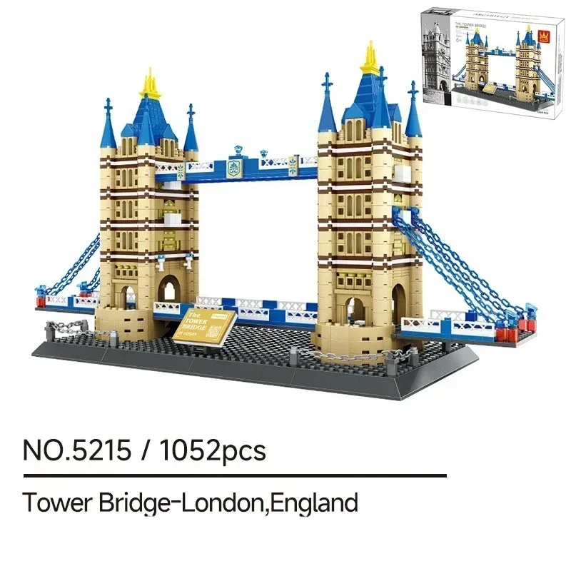 

1052PCS Creative Tower Bridge-London Building Blocks Architecture Construction Bricks Toy Gift For Adult Children