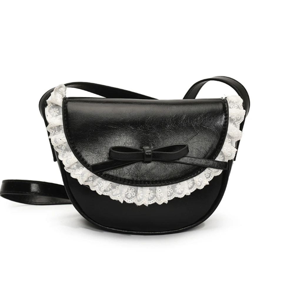 Vrouwen ontworpen crossbody tas Koreaanse zoete kant patchwork gesp Messenger Packs Casual delicate party enkele schoudertassen