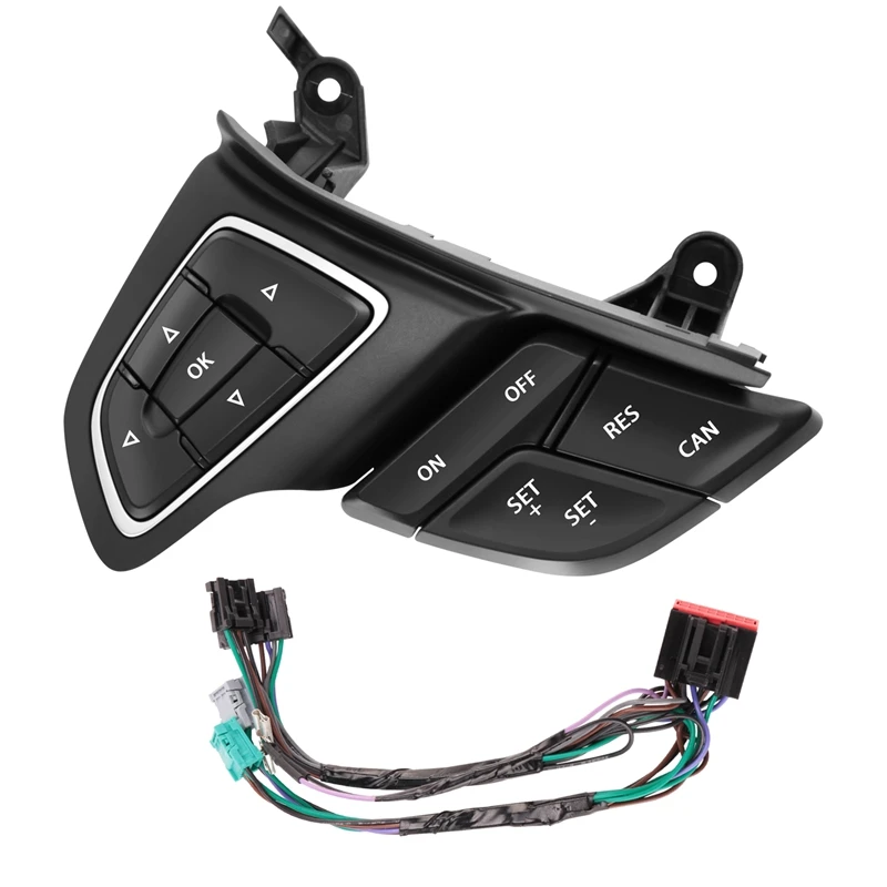 For Ford Focus Mk3 2015-2017 Kuga 2017 Cruise Control Switch Multifunction Steering Wheel Button Bluetooth Audio Button