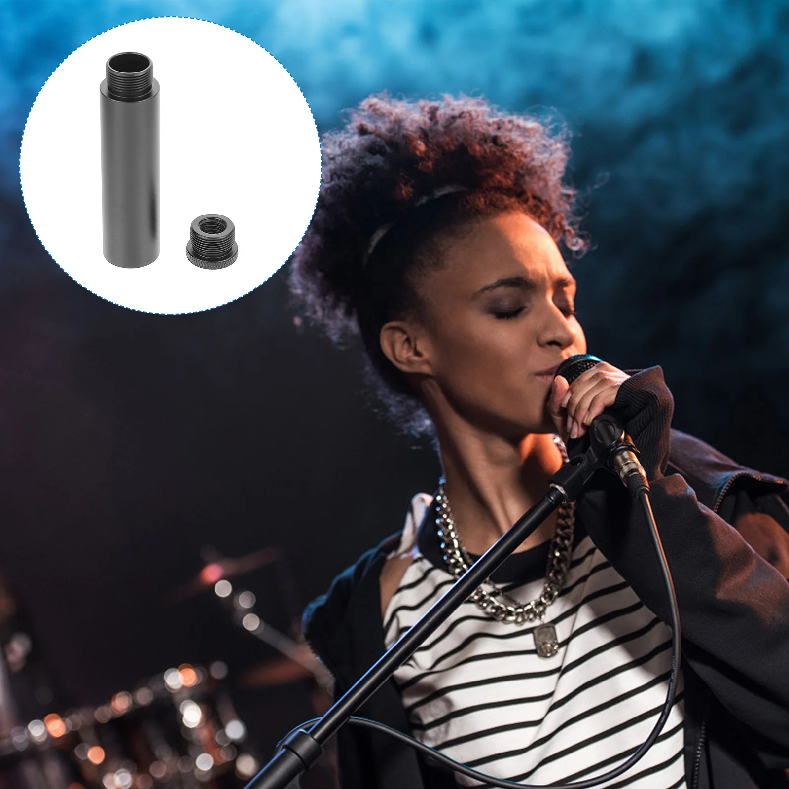 1 set For Mic Black Universal Extension For Arm Stand Microphone Sand Extension Tube Stand Support Arm Mounting Tube Mic