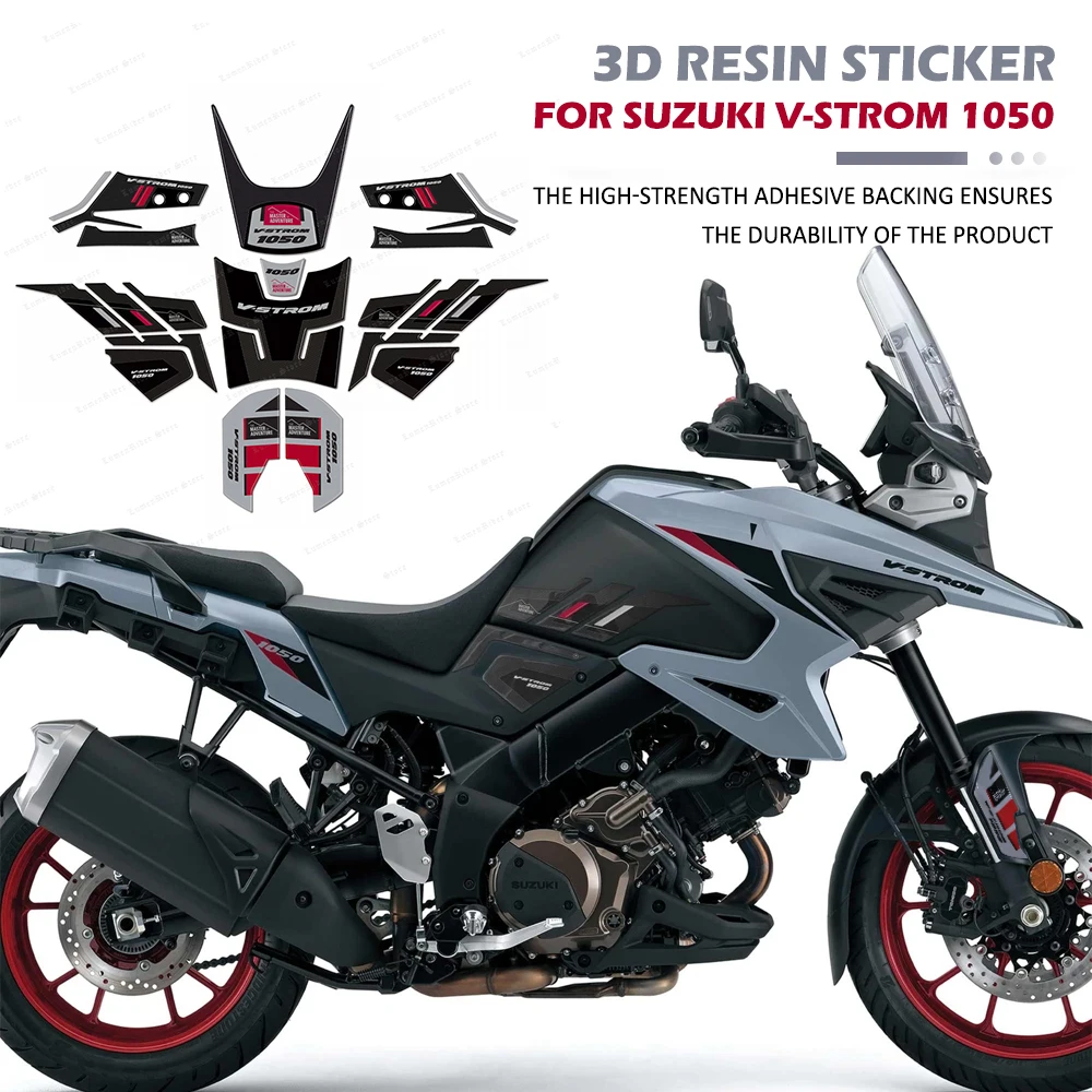 

For Suzuki V-Strom 1050 2023-2025 Motorcycle Accessories 3D Epoxy Resin Tank Pad Protection Sticker Kit