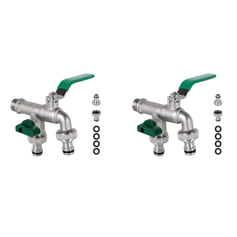 

YWDZ-2Pcs 1/2 дюйма двойной выпускной кран защита от ржавчины и мороза высококачественный латунный кран с двойным соединением