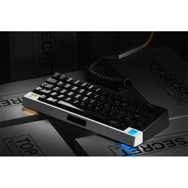 Angry Miao AM 65 LESS R2 Mechanical Keyboard RGB Aluminium Alloy Custom Three Mode Hot Swap Wireless Gaming Keyboard Pc Gamer