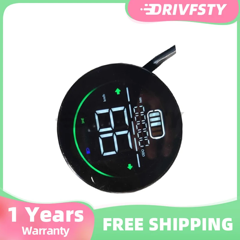 

Electric Bike Speedometer Scooter Dashboard Indicator 48V 60V 72V Lead-Acid Battery LED Instrument Display