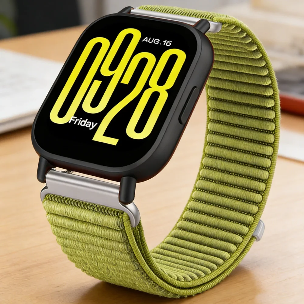 Sport-Nylonbänder für Xiaomi Redmi Watch 5 Active, verstellbares Ersatzarmband für Xiaomi Redmi Watch 5 Lite Band