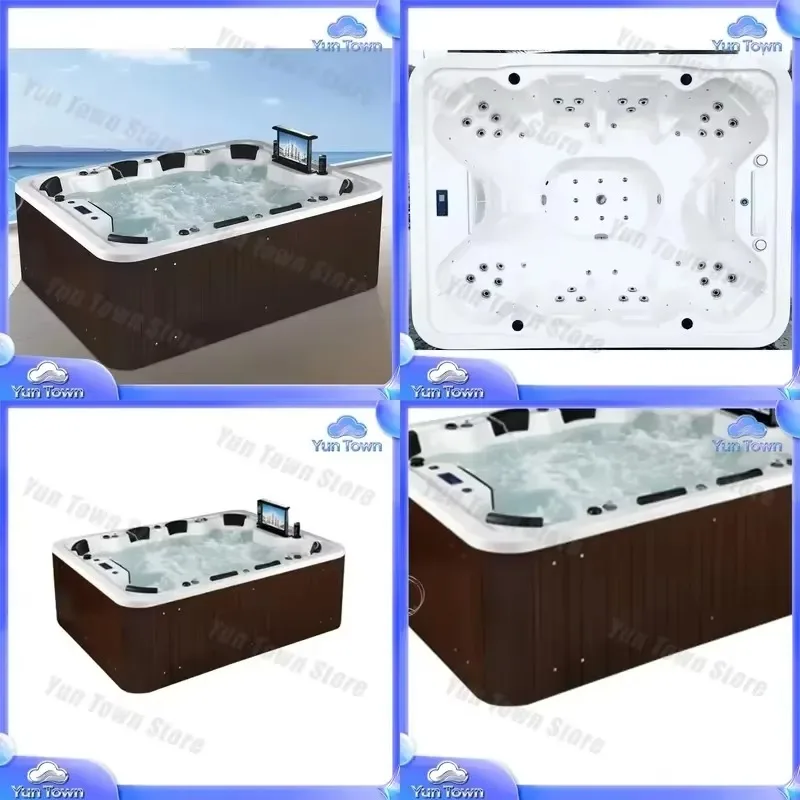 Whirlpool Bathtub for Outdoor SPA for 8 People for Swimming Pool for Hydromassage for Surfing for TV for RS037B