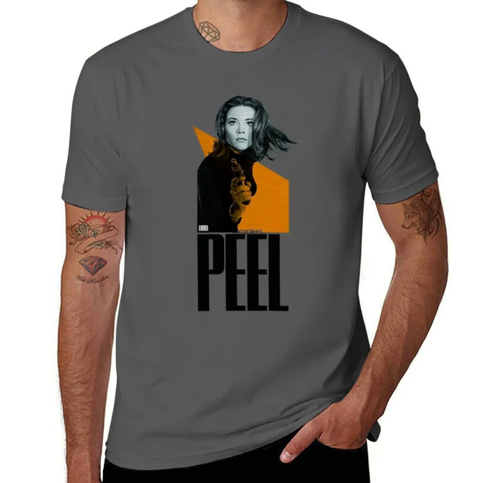 

Emma Peel T-Shirt Trendy Print Short Sleeve T-Shirt