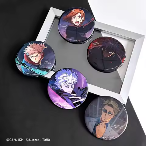 Animation Peripheral Jujutsu Kaisen Satoru Gojo Itadori Yuji Fushiguro Megumi Exquisite Tinplate Badge Backpack Decoration