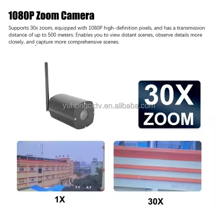 10 Inch Dual Lens 30X Zoom Camera Crane Wireless Monitoring System and Crane Truck Wireless Camera Monitoring System