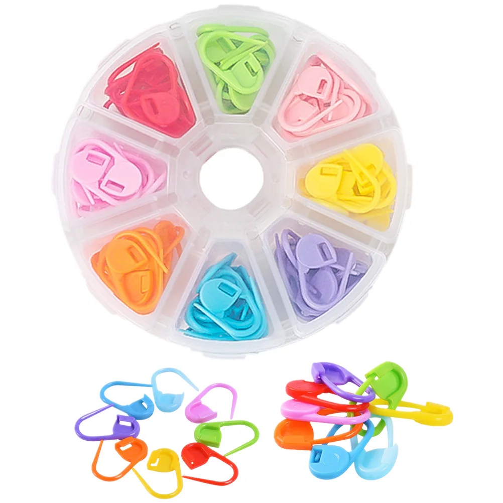 

80pcs Stitch Markers For Crocheting Colorful Knitting Diy Craft Rings Needle Clips Crochet Accessories Stitch Holders Knitting