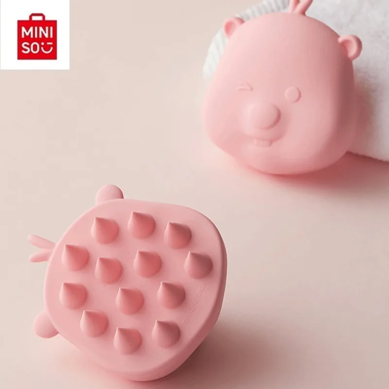 MINISO Original Loopy Kawaii Cleansing Massage Comb Anime Cartoon Girl Silicone Shampoo Brush Cute Soft Head Cleaning Tools Gift