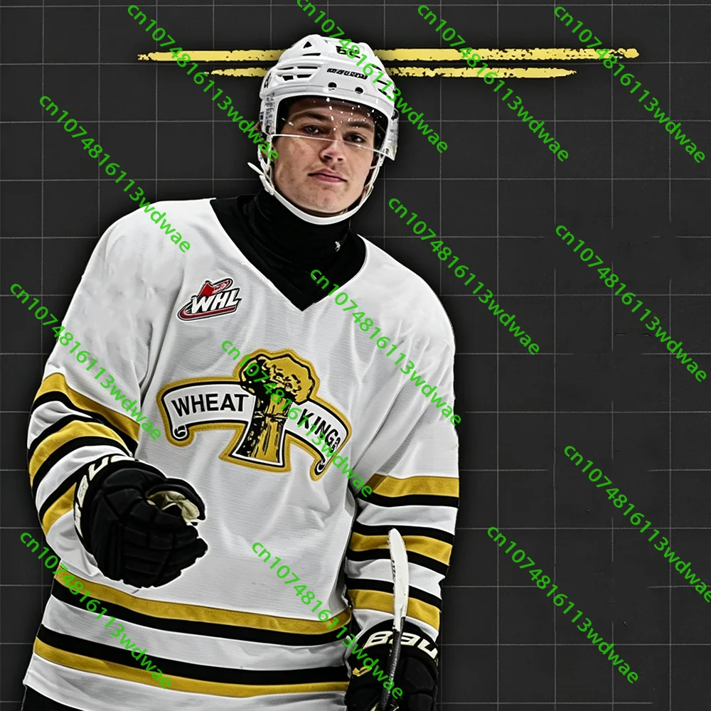 26/27 Canada Men's Brandon Wheat Kings Hockey Competition Jersey Long Sleeves Tee Adult 3D Print Sport Family Quick-dry T-Shirt