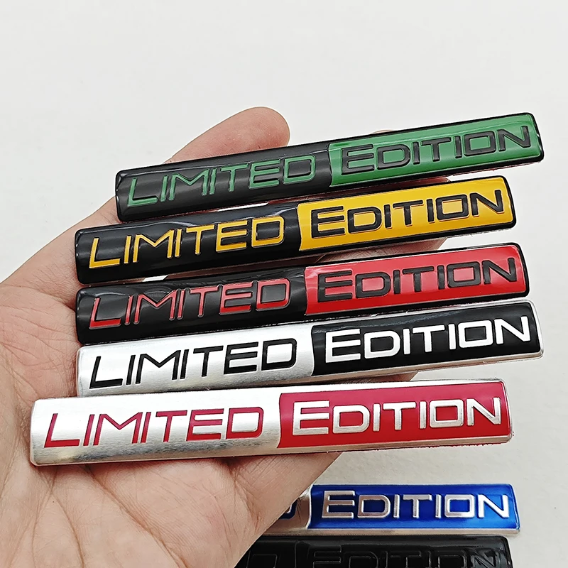 Limited Edition Emblem 3D Aluminum Badges Decal Sticker Auto Racing Sport Emblem For Rear Trunk Side Fender Car Motorcycle