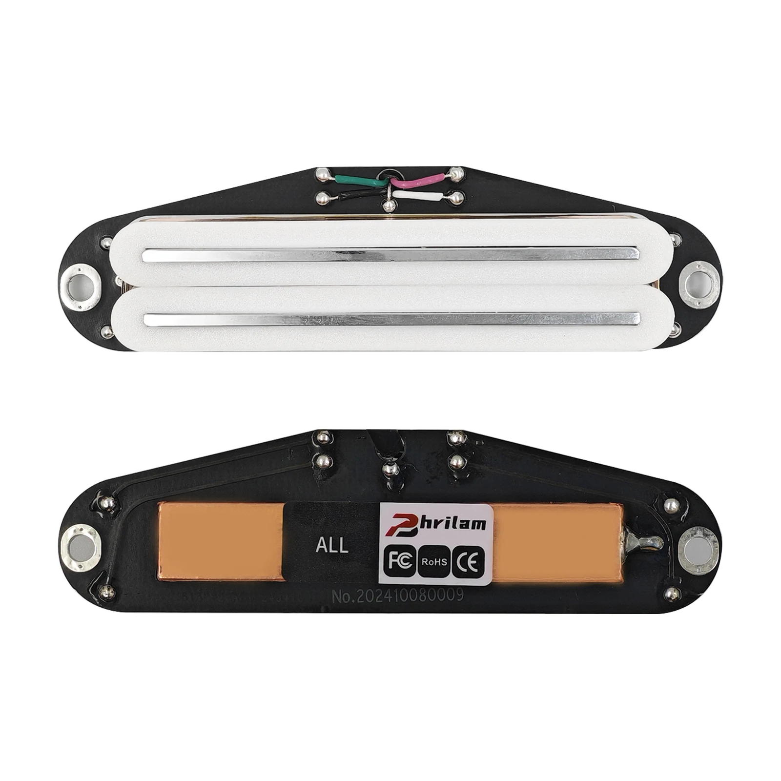 Phrilam Pro ST ثنائي ملف واحد الحجم لاقط هامبوكر صغير تشويه فائق للجيتار الكهربائي طراز Strat 6.1/9.0/13K #2