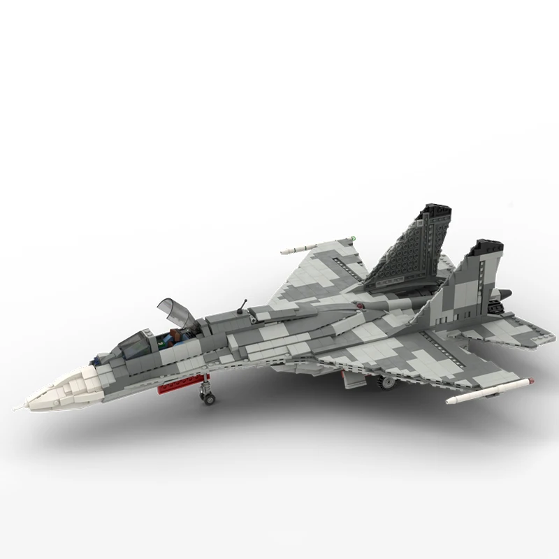 NEW 1659PCS WW2 Military MOC Sukhoi SU-35 Flanker warship DIY creative ideas high-tech Children Toy Gift Fighter Plane Blocks