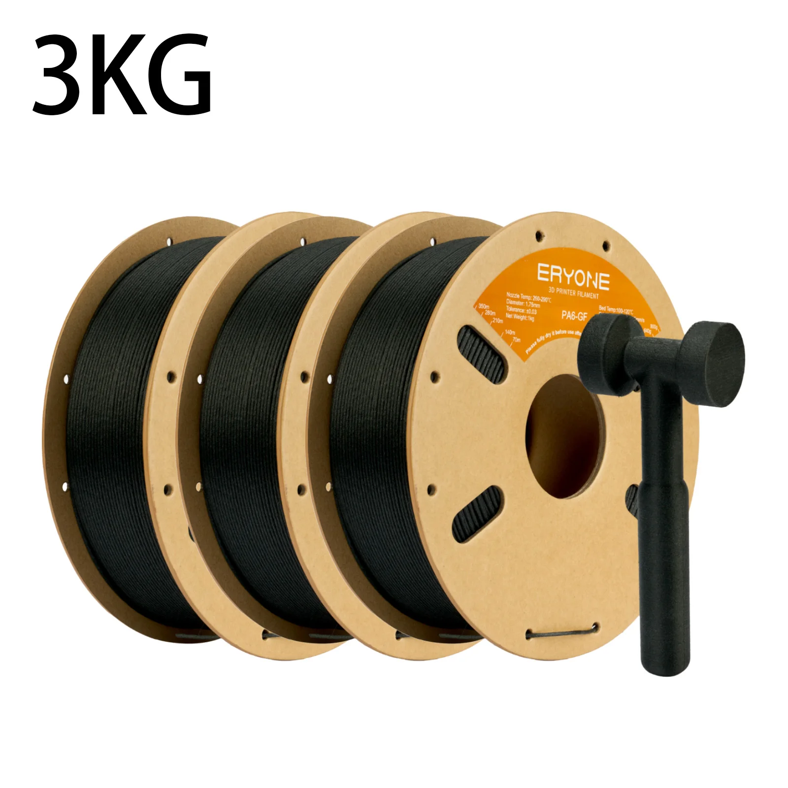 Eryone 3KG Nylon-GF 3D-Drucker-Filament – hohe Steifigkeit, hitzebeständig, für funktionelle Prototypen, Werkzeuge, langlebige Teile ​