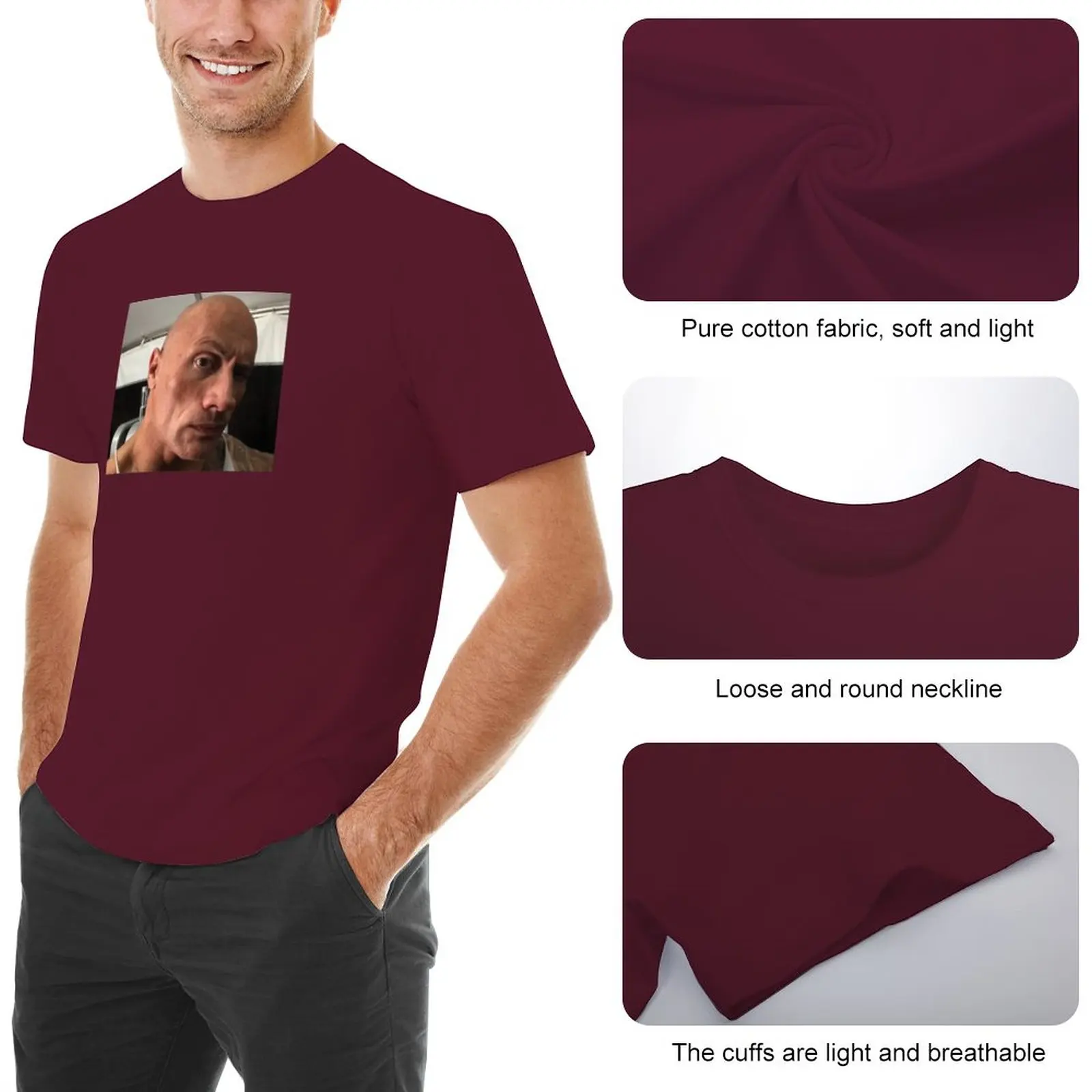 Dwayne The Rock Johnson eyebrow raise meme T-Shirt funny t shirt T-shirt for a boy funny t shirts for men