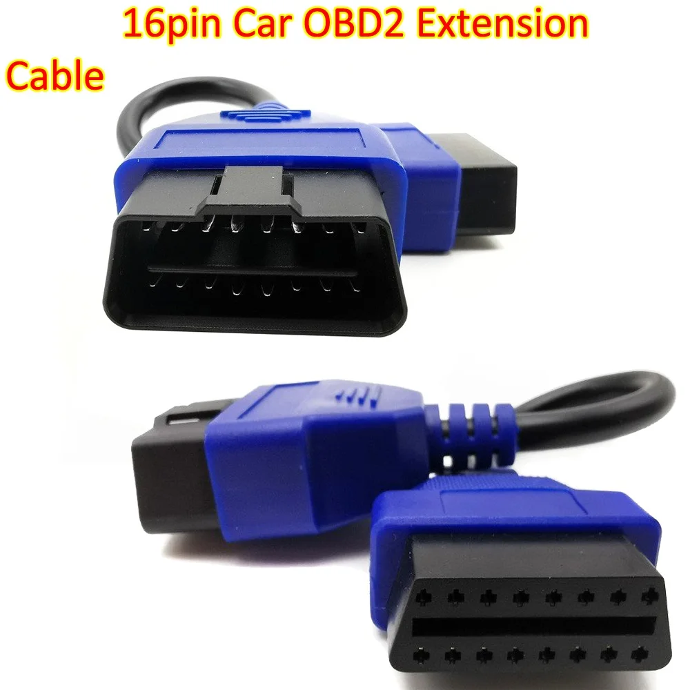 16pin OBD2 Extension Cable 16 Pin OBDII OBD 2 EOBD Extend 16pin Female to Male Connector For Car Diagnostic Tool 