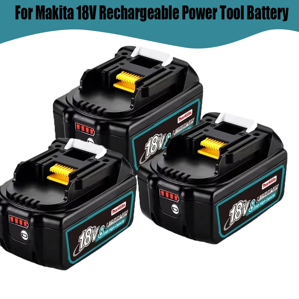 

100% Original for Makita 18V Rechargeable Power Tool Battery, Replaceable LED Li-ion Battery 12.0 Ah LXT BL1860 BL1850 BL1830