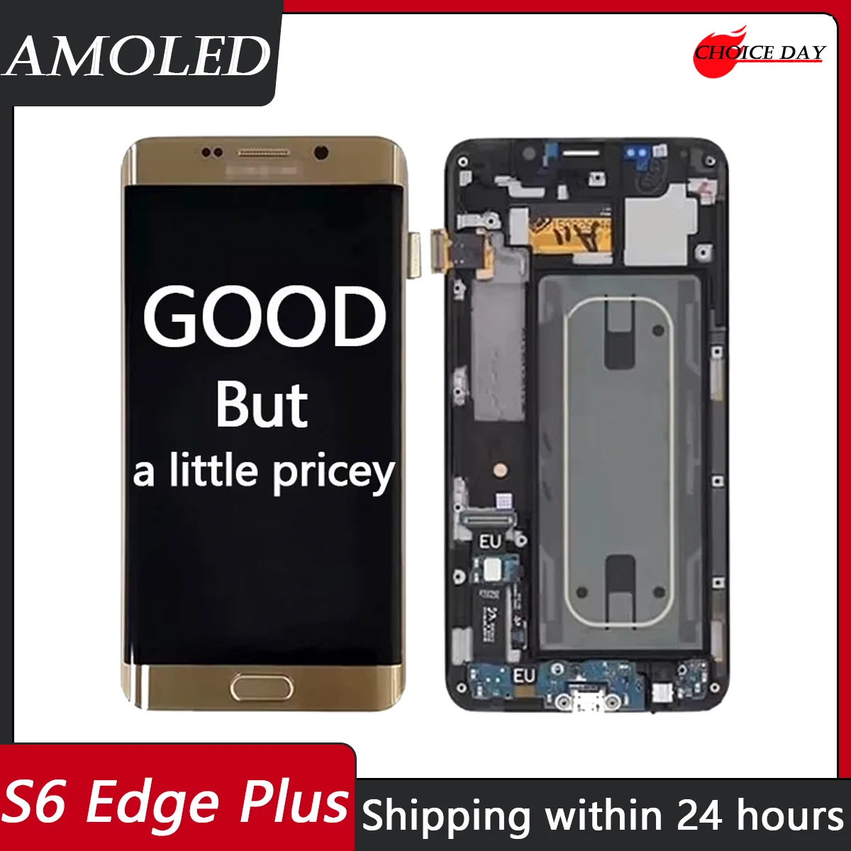 Super AMOLED For Samsung Galaxy S6 Edge Plus LCD Display Digitizer Assembly Parts For SM-G928 G928F Ultra HD Touch Screen