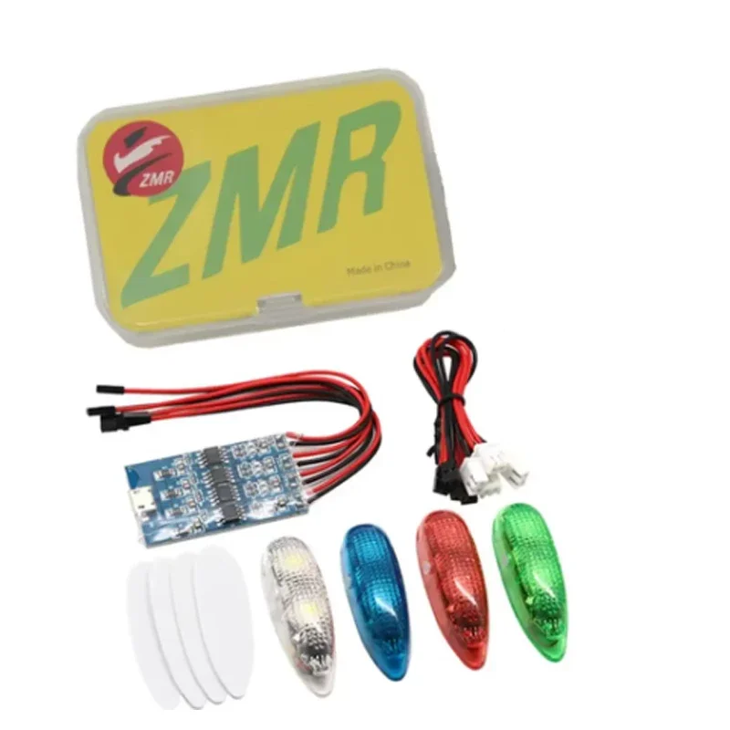 ZMR III Wireless Navigation Light 1S Rechargeable 4 Modes LED Lights Suitable For RC Airplane Fixed-wing UAV FPV Drone Toy