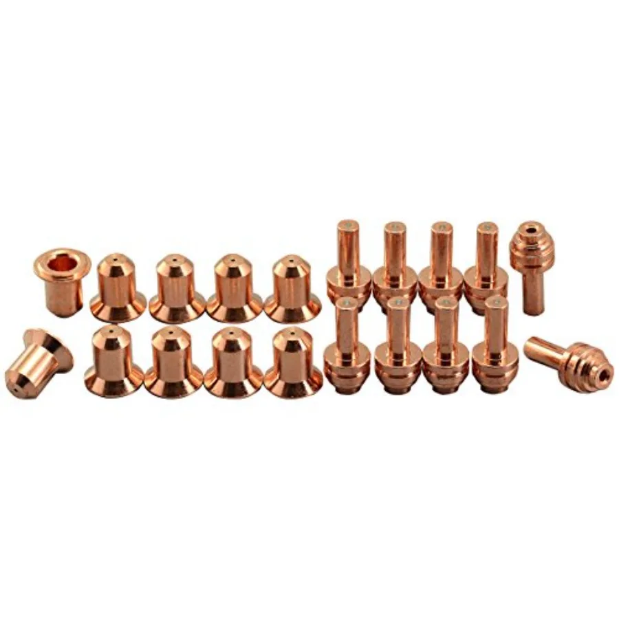 

Электроды для плазменной резки RIVERWELD 176655 и сопла 176656 для плазменных резаков Miller ICE-25C, ICE-27C, ICE-27T, 20 шт.