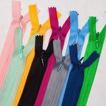 5 ks vícebarevných neviditelných zipů o šířce 3#18-60cm, nylonových, vhodných na zavazadla, látkové tašky, boty a klobouky, skrytý zip 10 nejlepší prodej zip na zavazadla - №2