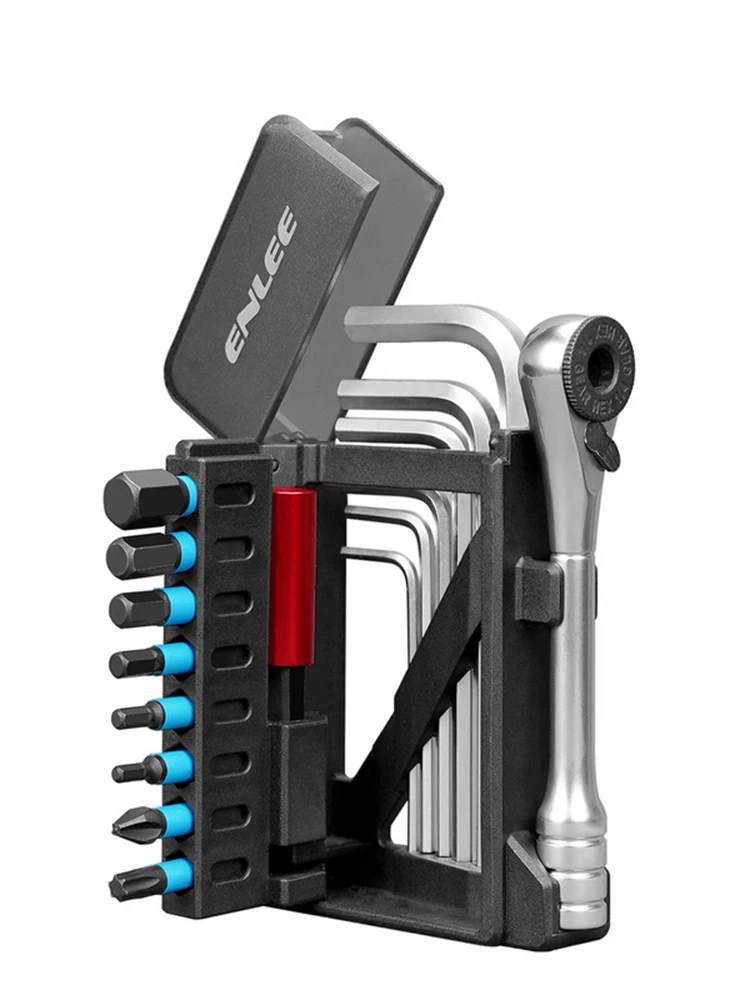AliExpress NONE ENLEE Bicycle Repair Tool Set Multifunctional Ratchet Wrench Combination Free Combination For Cycling Repair Maintenance