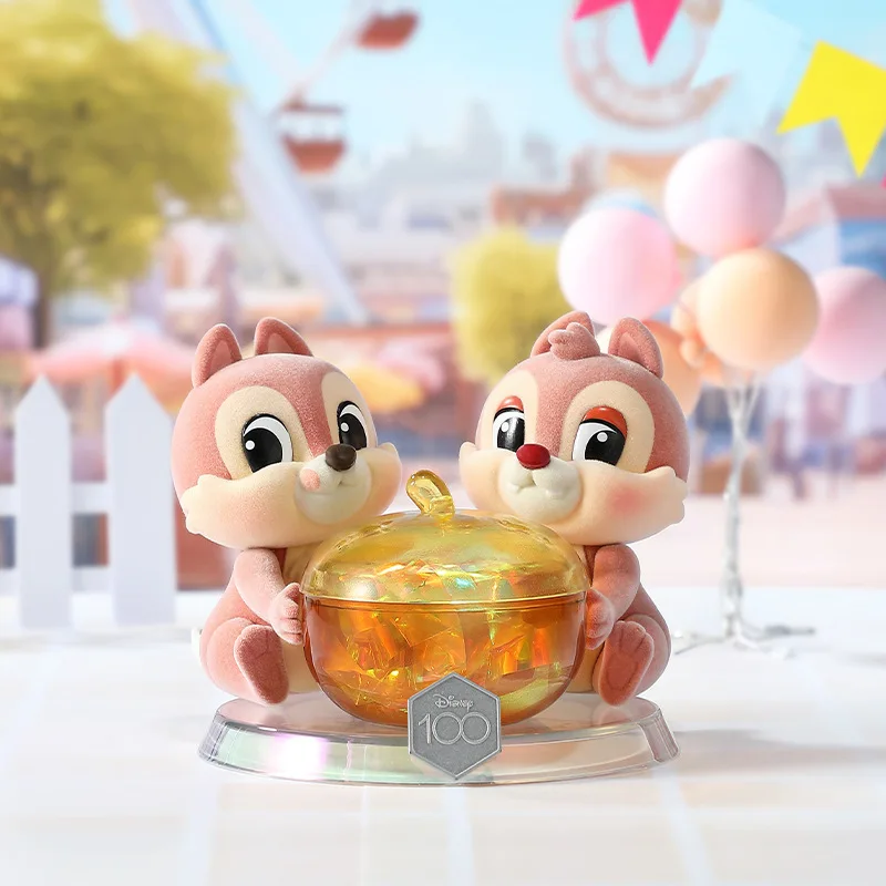 Disney Anniversary 100 Happy Hug Storage Tank Blind Box Kawaii Strawberry Bear Hug Bear Animation Cartoon Toy Children's Gifts