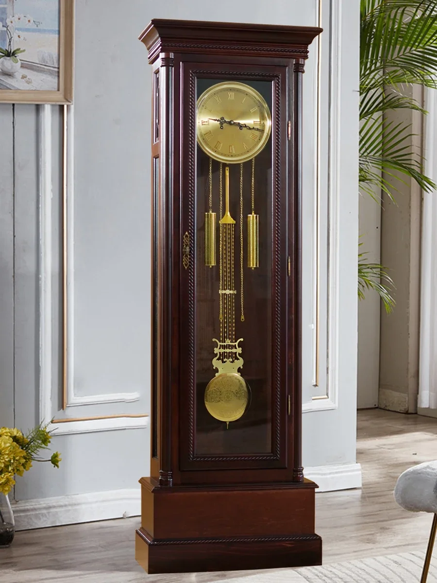 Floor clock Living room Home machinery New Chinese retro European vertical old-fashioned sit clock