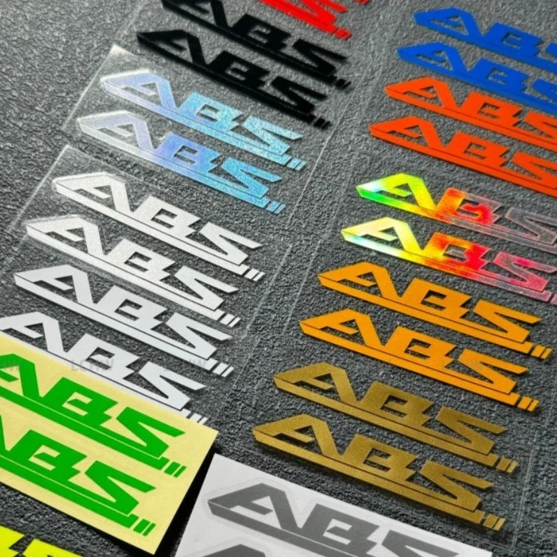 Motorcycle Brake Caliper Stickers ABS Front Brake Pump Waterproof Wear Resistant Vinyl Decals for Bike Custom Decoration