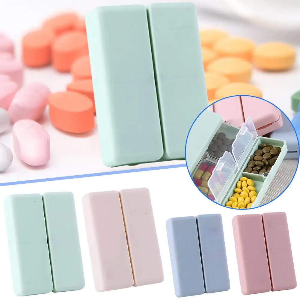 Magnetic Pill Case Pill Organizer Foldable 7 Day Pill Organizer Daily Pill Box Organizer With 7 Compartments Portable For Office