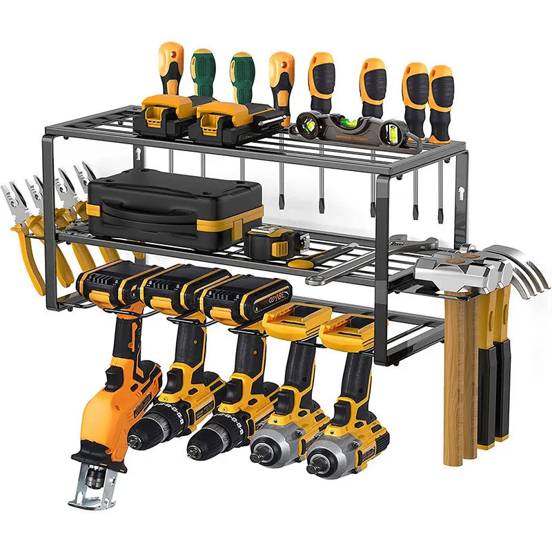 

Foreign trade hot-selling electric tool storage rack wall-mounted hand drill tool holder screwdriver heavy-duty