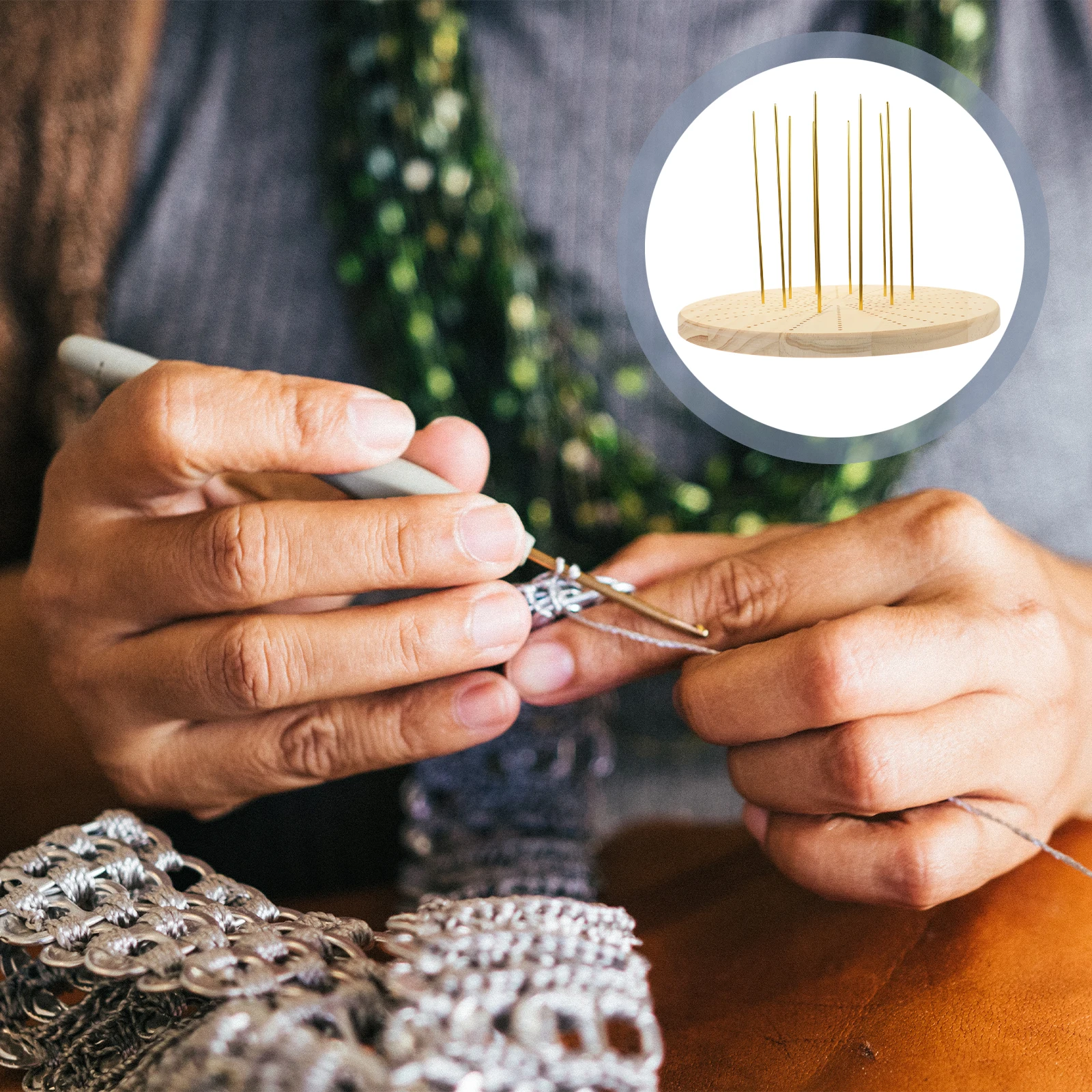 

1 Set Crochet Blocking Board Wooden Knitting Board For Weaving Crafts Large Size Multiple Projects Positional Needles Included