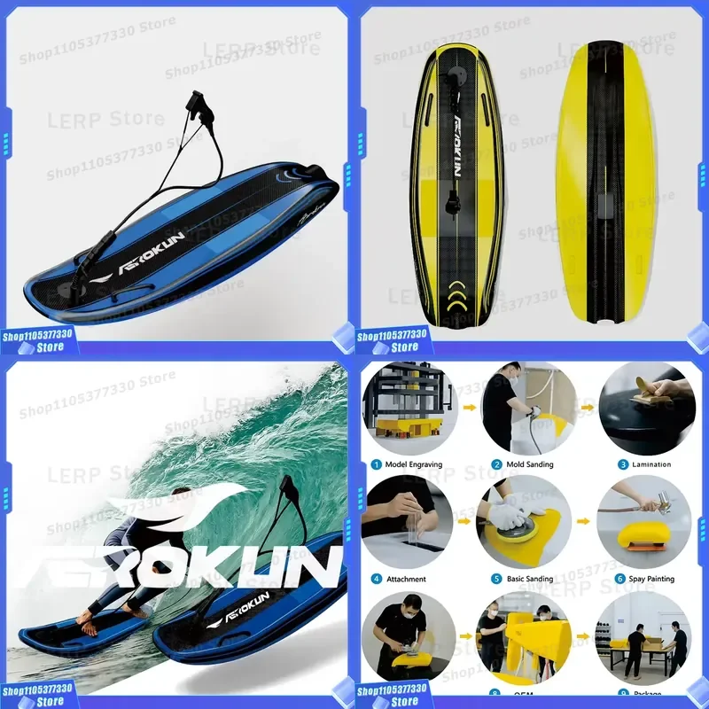 72v/54ah Carbon Fiber Electric Surf Board Waterproof Portable High-Strength Marine Entertainment Equipment