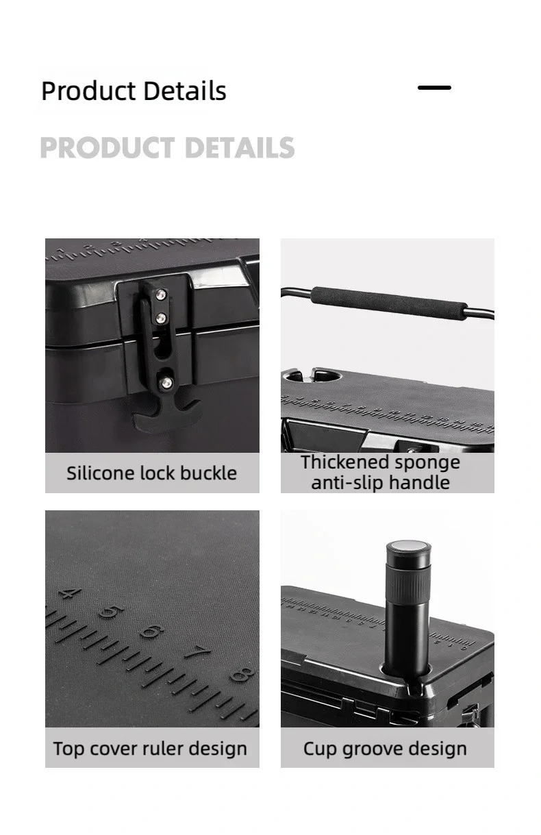 Blackdog Outdoor 26L Large Space Camping Isolierte Box Kühlschrank Tragbare Outdoor Camping Eisblock Isolierter Auto-Eiskübel – Detail 9