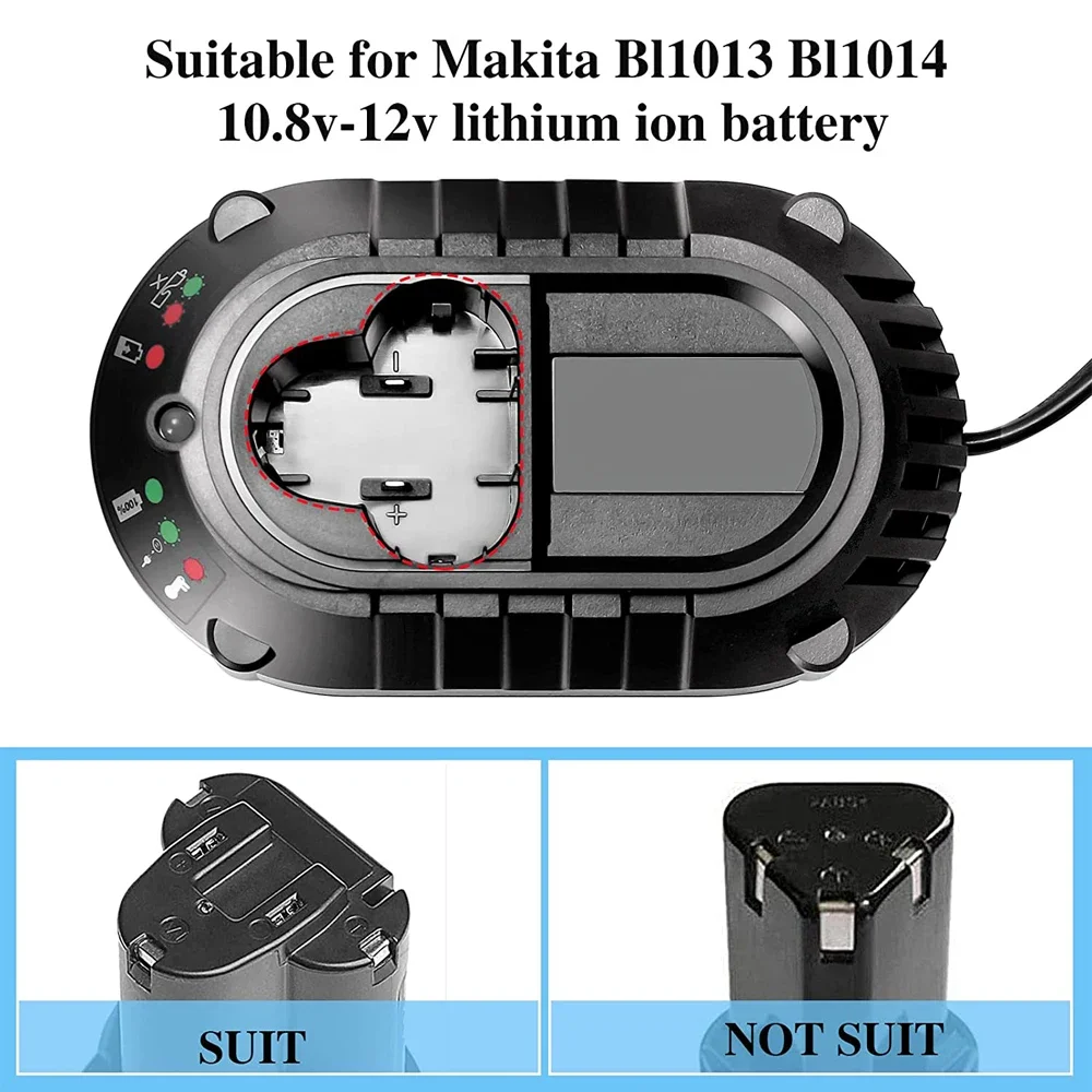 

Charger for Makita BL1013 BL1014 10.8V 12V Li-ion Batteries DC10WA Electrical Drill Screwdriver Tools Power Supply Charger