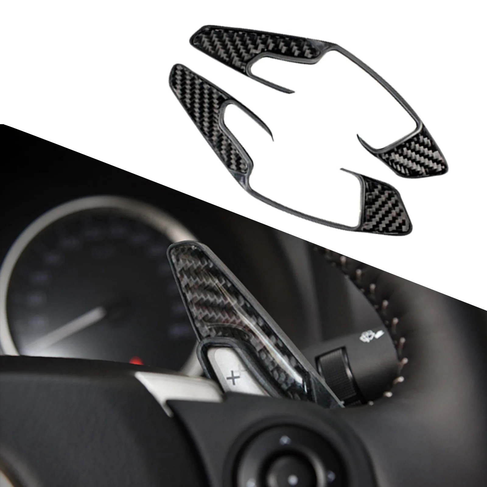 For Lexus NX 200T 300H Carbon Fiber Steering Paddle Shifter Trim Sticker Cover