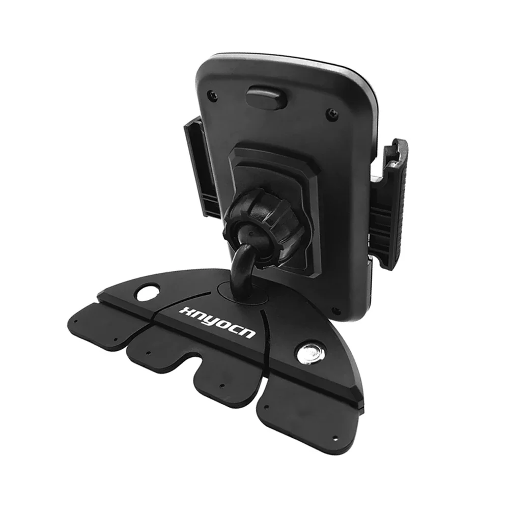 

Universal CD Slot Car Phone Mount 360 Degree Adjustable Holder Compatible with IPhone Samsung GPS Devices One Hand Operation