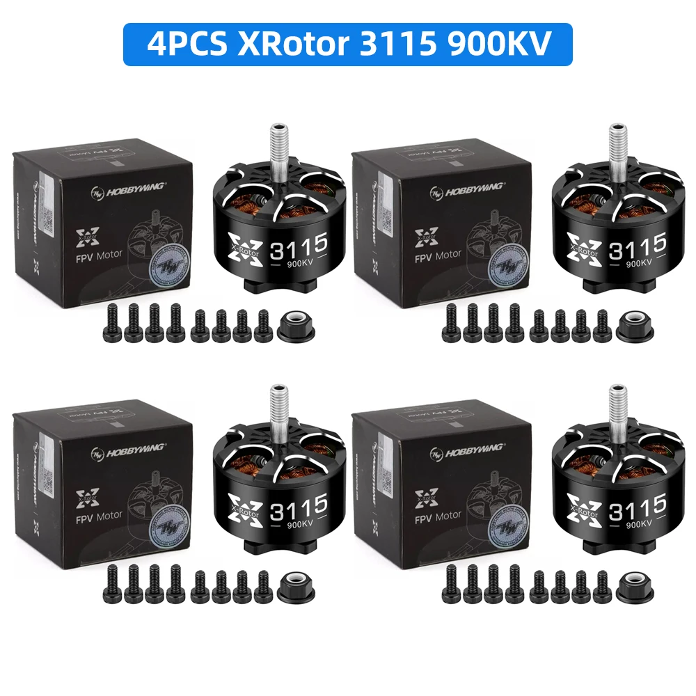 4 stks Hobbywing XRotor 3110 3115 6 S Borstelloze Motor 900/1050/1150KV voor FPV Freestyle 9 inch 10 inch Lange Afstand Drones Quadcopter